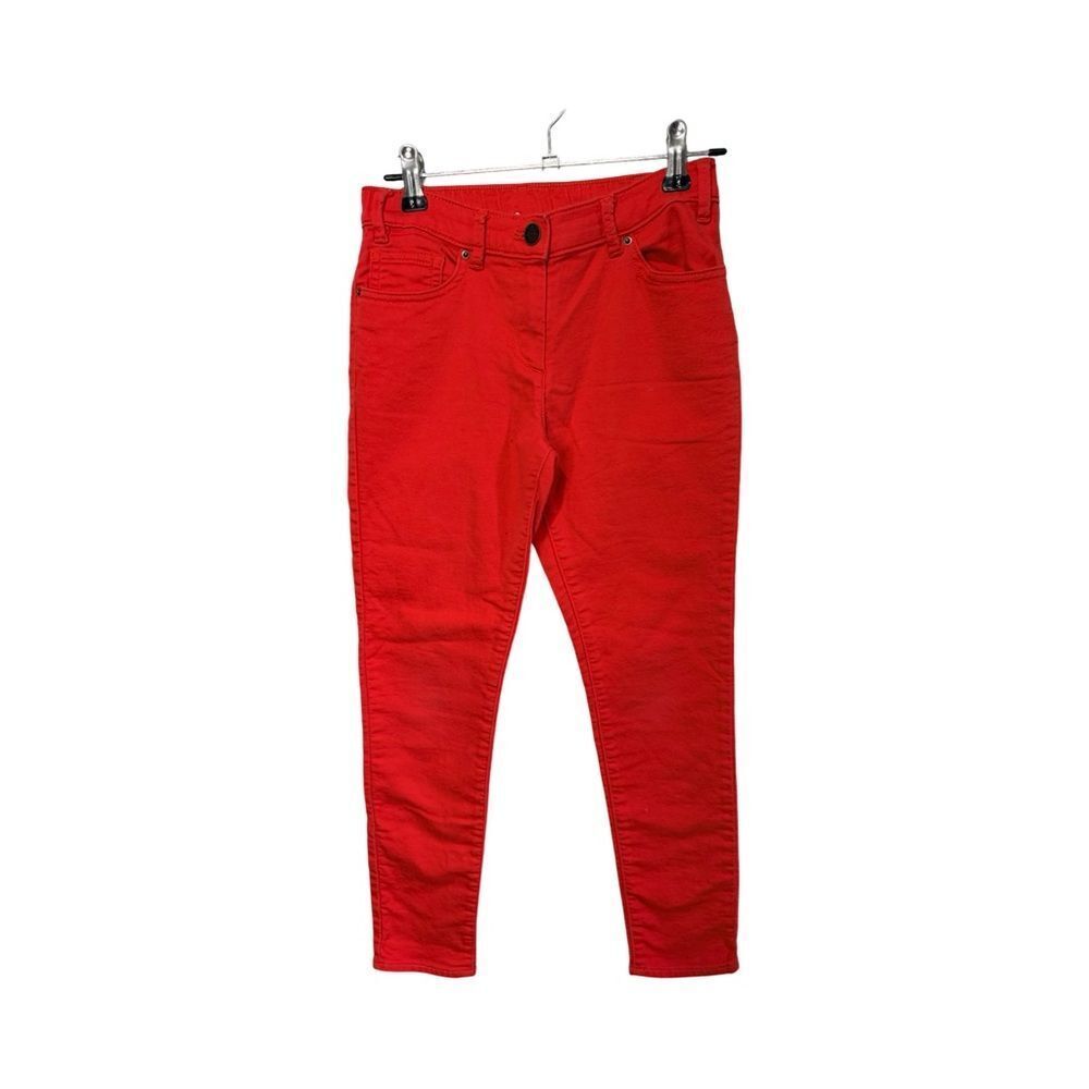 J.Crew Crewcuts Girls Bright Red Skinny Stretch Jeans Size 10